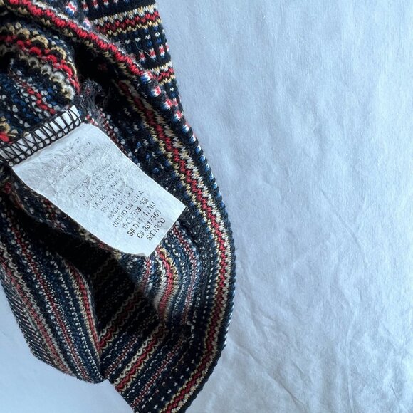 Mystic Bodycon Mini Dress Womens S Sleeveless Back Zip Striped Knit Multicolor - Picture 11 of 11